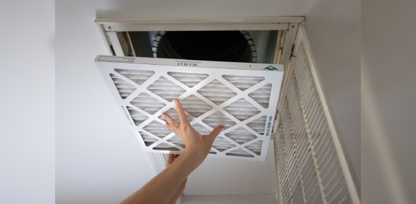 HVAC filter replacement and cleaning
